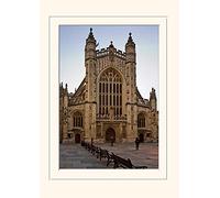 Pyramid International Bath Abbey Mounted Print Memorabilia, Multi-Colour, 30 x 40 x 1.3 cm