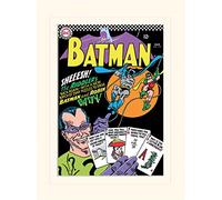 Pyramid International Batman The Riddler Mounted Print Memorabilia, Multi-Colour, 30 x 40 x 1.3 cm