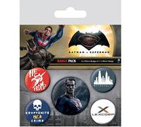 Pyramid International Batman V Superman Badge, Multi-Colour, 10 x 12.5 x 1.3 cm