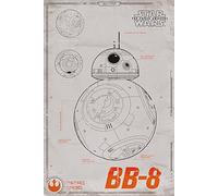 Pyramid International "BB-8 Plans Star Wars Episode VII" Maxi Poster, Multi-Colour, 61 x 91.5 x 1.3 cm