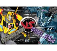 Pyramid International "BB Vs Steeljaw Transformers Robots in Disguise" Maxi Poster, Multi-Colour, 61 x 91.5 x 1.3 cm
