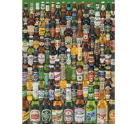 Pyramid International Beer Bottles Paper Print Pyramid International Multicolor