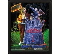 Pyramid International Beetlejuice 3D Lenticular Poster (Graveyard Design) 25cm x 20cm x 1.3cm Framed Wall Art and 3D Wall Art Picture in Picture Frame - Official Beetlejuice Merchandise