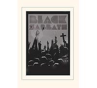 Pyramid International Black Sabbath Cross Mounted Print Memorabilia, Multi-Colour, 30 x 40 x 1.3 cm
