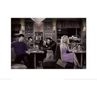 Pyramid International Blackpool 1 Print, Wood, Multi-Colour, 40 x 59 x 1.3 cm