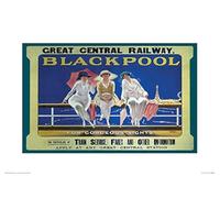 Pyramid International Blackpool (3) -Mounted Print Memorabilia 30 x 40cm, Paper, Multicoloured, 30 x 40 x 1.3 cm