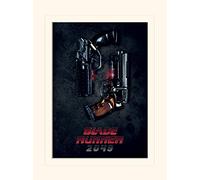 Pyramid International Blade Runner 2049 "Handguns Mounted Print Memorabilia, Multi-Colour, 30 x 40 x 1.3 cm
