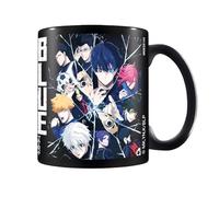 Pyramid International Blue Lock Shattered Glass Black Ceramic Pod Mug - Stylish Anime-Themed Coffee Mug, Dishwasher & Microwave Safe, 11oz, Ideal for Fans of Blue Lock Series
