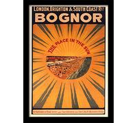 Pyramid International Bognor Framed Print Memorabilia, Multi-Colour, 30 x 40 x 1.3 cm