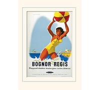 Pyramid International Bognor Regis 1" Mounted Print Memorabilia, Multi-Colour, 30 x 40 x 1.3 cm
