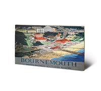 Pyramid International Bournemouth Beach Wood Print, Multi-Colour, 45 x 76 x 1.3 cm