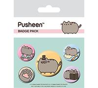 Pyramid International BP80623-Multi-Color-10 x 12.5cm Pusheen - Fancy Badge Pack, Card, Multi-Color, 10 x 12.5cm