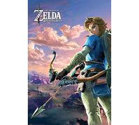 Pyramid International Breath of Wind Hyrule Landscape Maxi, Wood, The Legend of Zelda Poster, 91.5 x 61 x 0.03 cm
