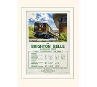 Pyramid International Brighton Belle Mounted Print Memorabilia, Multi-Colour, 30 x 40 x 1.3 cm