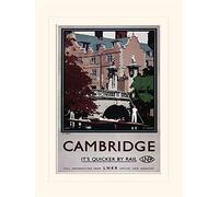 Pyramid International Cambridge St John's Mounted Print Memorabilia, Multi-Colour, 30 x 40 cm