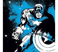 Pyramid International Captain America Canvas Print, Multi-Colour, 60 x 60 x 1.3 cm