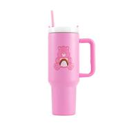 Pyramid International Care Bears (Cheer Bear) 40oz/1200ML Tumbler with Straw and Lid, Advanced Double-Wall Vacuum Insulation, Keeps Cold Drinks Up to 11 Hours, Hot Drinks for Up to 7 Hours, BPA-Free
