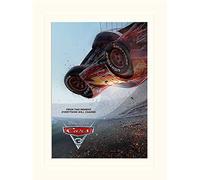 Pyramid International Cars 3 "Crash Mounted Print Memorabilia, Multi-Colour, 30 x 40 x 1.3 cm
