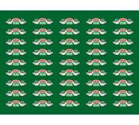 Pyramid International Central Perk Repeat Green 60 x 80cm Canvas Prints, Polyester, Multi-Colour, 60x80x3.2 cm