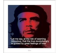 Pyramid International "Che Guevara I.Quote Paper Art Print, Multi-Colour, 40 x 40 x 1.3 cm