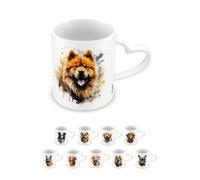 Pyramid International, Chow Chow Mug, Coffee and Hot Chocolate Ceramic Mug, Heart Shaped Handle, Love My Dog Collection, 11oz / 315ml, One Size, White