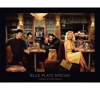 Pyramid International "Chris Consani Blue Plate Special Art Print, Multi-Colour, 60 x 80 x 1.3 cm