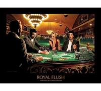 Pyramid International "Chris Consani Royal Flush Art Print, Multi-Colour, 60 x 80 x 1.3 cm