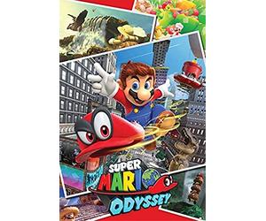 Pyramid International "Collage Super Mario Odyssey Maxi Poster, Multi-Colour, 61 x 91.5 x 1.3 cm