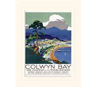 Pyramid International Colwyn Bay Mounted Print Memorabilia, Multi-Colour, 30 x 40 cm