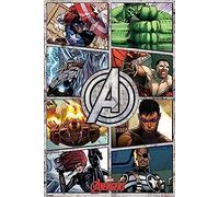 Pyramid International "Comic Panels The Avengers Maxi Poster, Multi-Colour, 61 x 91.5 x 1.3 cm