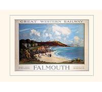 Pyramid International Cornwall 10" Mounted Print Memorabilia, Multi-Colour, 30 x 40 x 1.3 cm