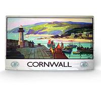 Pyramid International Cornwall 2 Wood Print, Multi-Colour, 45 x 76 x 1.3 cm