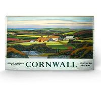 Pyramid International Cornwall 4 Wood Print, Multi-Colour, 45 x 76 x 1.3 cm