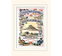 Pyramid International Cornwall 7" Mounted Print Memorabilia, Multi-Colour, 30 x 40 x 1.3 cm