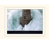 Pyramid International Courage Mounted Print Memorabilia, Multi-Colour, 30 x 40 x 1.3 cm