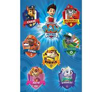 Pyramid International Crests Maxi Poster, Wood, Multi-Colour, 91.5x61x0.02 cm Living Room