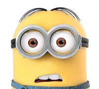 Pyramid International Dave Close Up Despicable Me Canvas Print, Wood, Multi-Colour, 85 x 85 x 1.3 cm