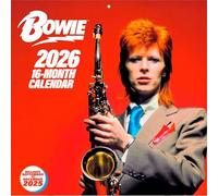 Pyramid International DAVID BOWIE (Icon Collection) 2026 Square Wall Calendar - Official 16-Month Tribute Calendar with Glam Rock Imagery - Music Legend Gift for Fans & Collectors