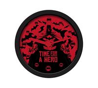 Pyramid International DC Comics Alarm Clock (Batman Time For A Hero Design) 12cm Diameter in Presentation Box - Official Merchandise