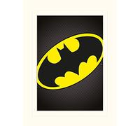 Pyramid International DC Comics Batman Symbol Mounted Print Memorabilia, Multi-Colour, 30 x 40 x 1.3 cm