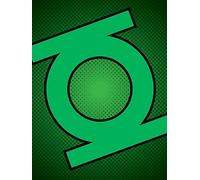 Pyramid International DC Comics Green Lantern Symbol Canvas Print, Multi-Colour, 30 x 40 cm