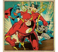 Pyramid International DC Comics (Heroes Together) -Canvas Print 85 x 85cm, Wood, Multi-Colour, 85 x 85 x 1.3 cm