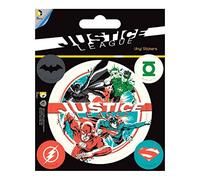 Pyramid International "DC Comics (Justice League) Vinyl Stickers, Multi-Colour, 10 x 12.5 cm