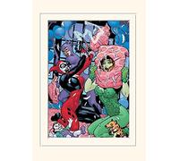 Pyramid International DC Comics Slumber Party Mounted Print Memorabilia, Multi-Colour, 30 x 40 x 1.3 cm