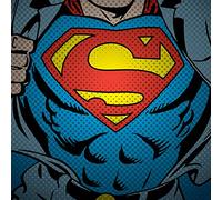 Pyramid International DC Comics Superman Torso Canvas Print, Multi-Colour, 40 x 40 cm