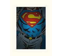 Pyramid International DC Comics Superman Torso Mounted Print Memorabilia, Multi-Colour, 30 x 40 x 1.3 cm