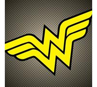 Pyramid International DC Comics Wonder Woman Symbol Canvas Print, Multi-Colour, 40 x 40 cm