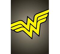 Pyramid International DC Comics Wonder Woman Symbol Canvas Print, Multi-Colour, 85 x 120 cm