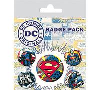 Pyramid International DC Originals Superman Comic Badge, Multi-Colour, 10 x 12.5 cm