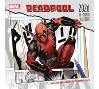 Pyramid International DEADPOOL (Breakout Edition) 2026 Square Wall Calendar - Official 16-Month Marvel Comics Calendar with Humorous Art - Superhero Gift for Comic & Movie Fans